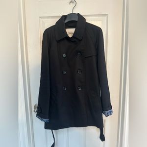 Coach Double Breasted Short Trench Coat - Size Medium